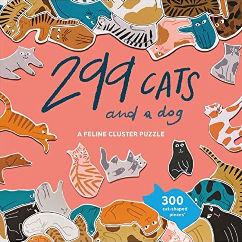 299 Cats (and a dog) shaped puzzle 300 pc