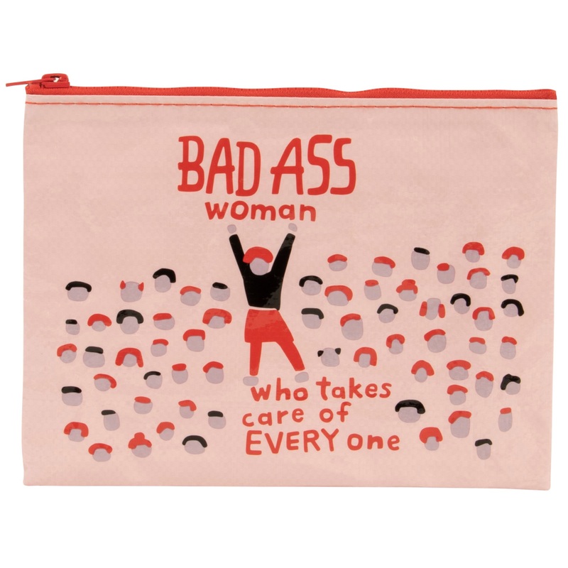 Badass Woman Zipper Pouch