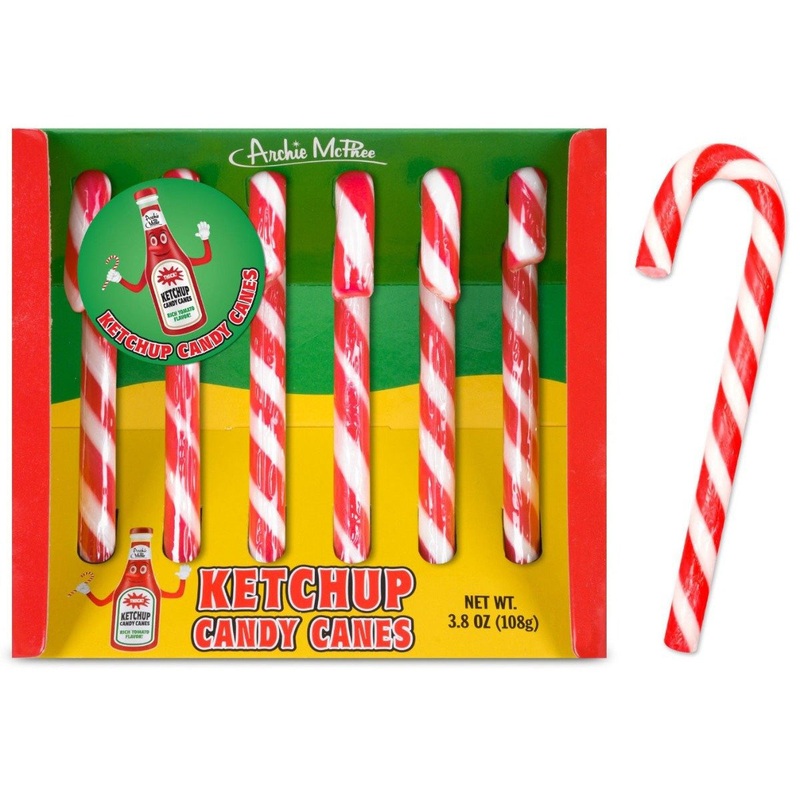 Ketchup Candy Canes – set of 6