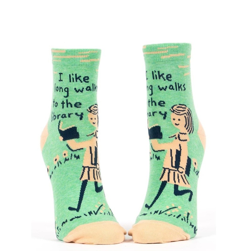 Long Walks to the Library Ankle socks