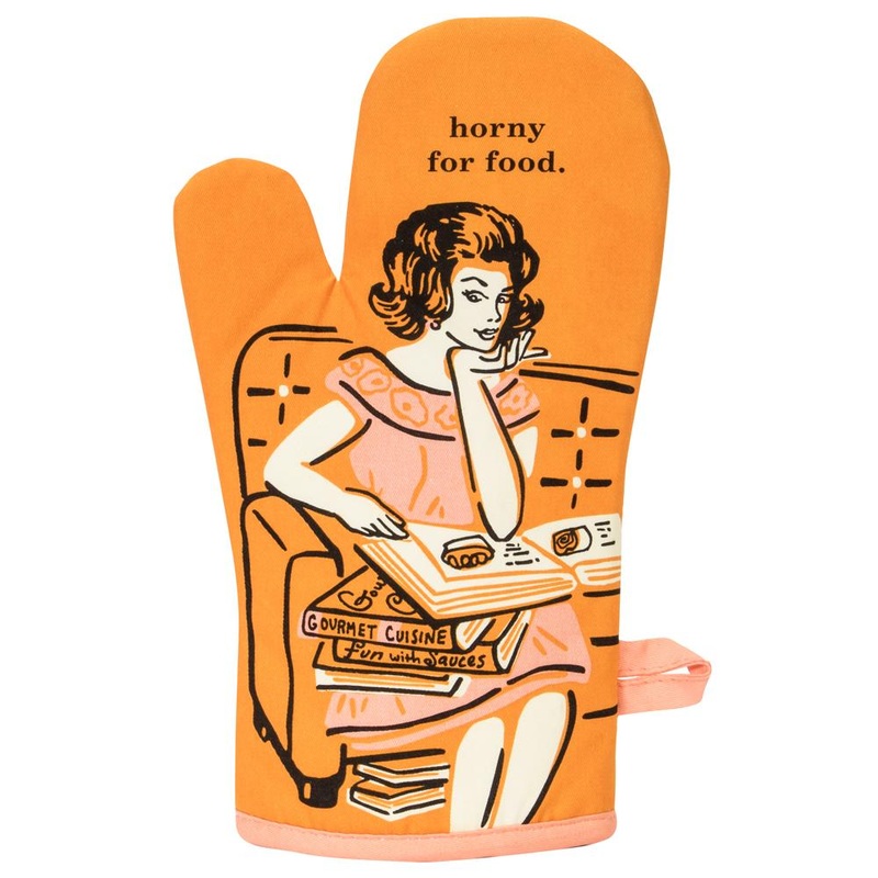 Horny For Food Oven Mitt (sale)