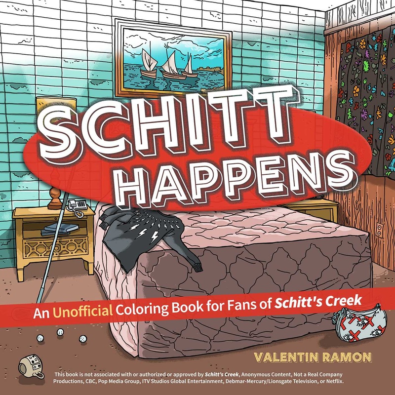 Schitt Happens – coloring book for fans of Schitt’s Creek