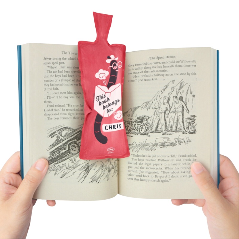 Bookie Cushion – a bookmark that farts