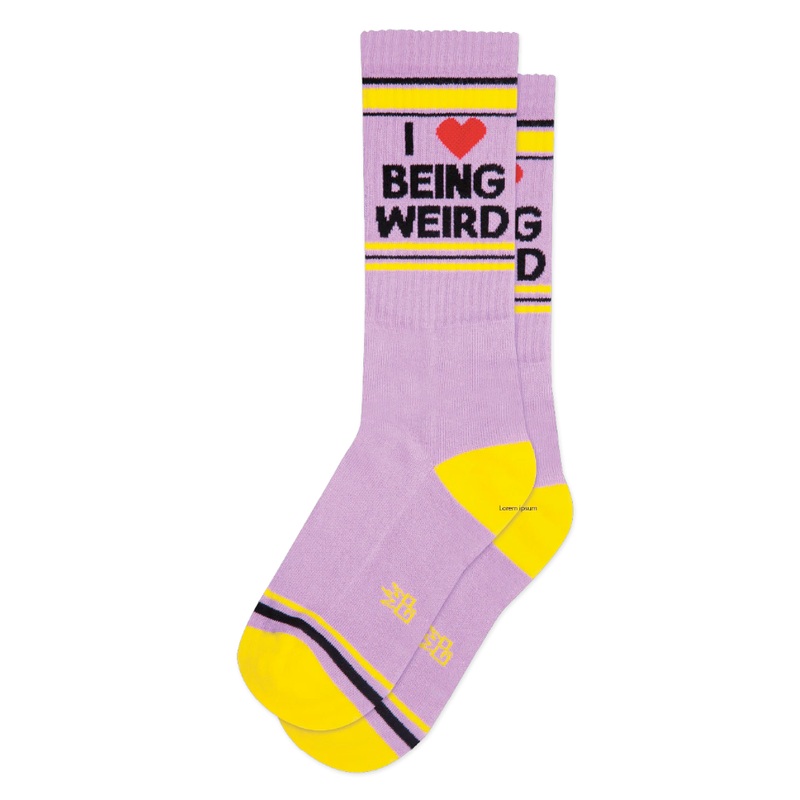 I  Being Weird Gym Socks