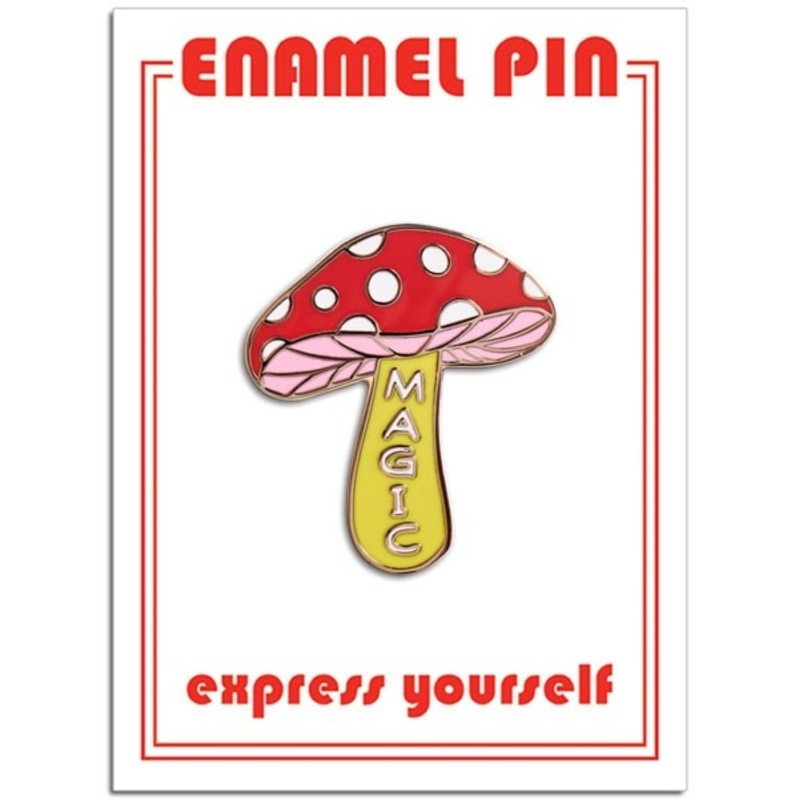 Mushroom Enamel Magic Pin