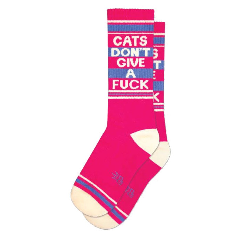 Cats Don’t Give a Fuck Gym Socks