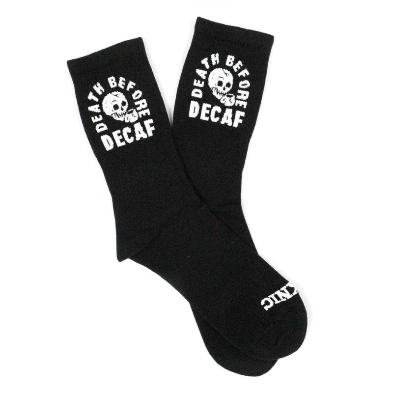 Death Before Decaf Coffee Crew Socks