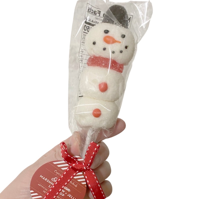 Snowman Marshmallow Lollipop
