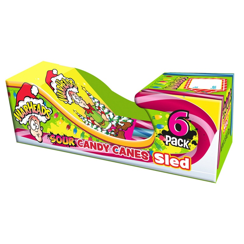 Warheads Candy Cane Sled