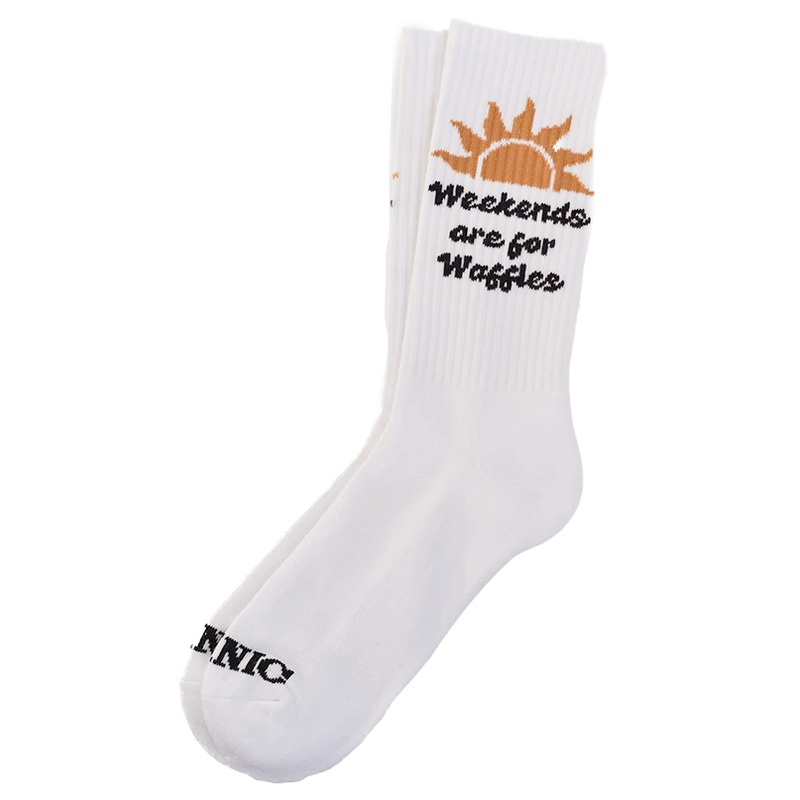 Weekends are for Waffles Socks