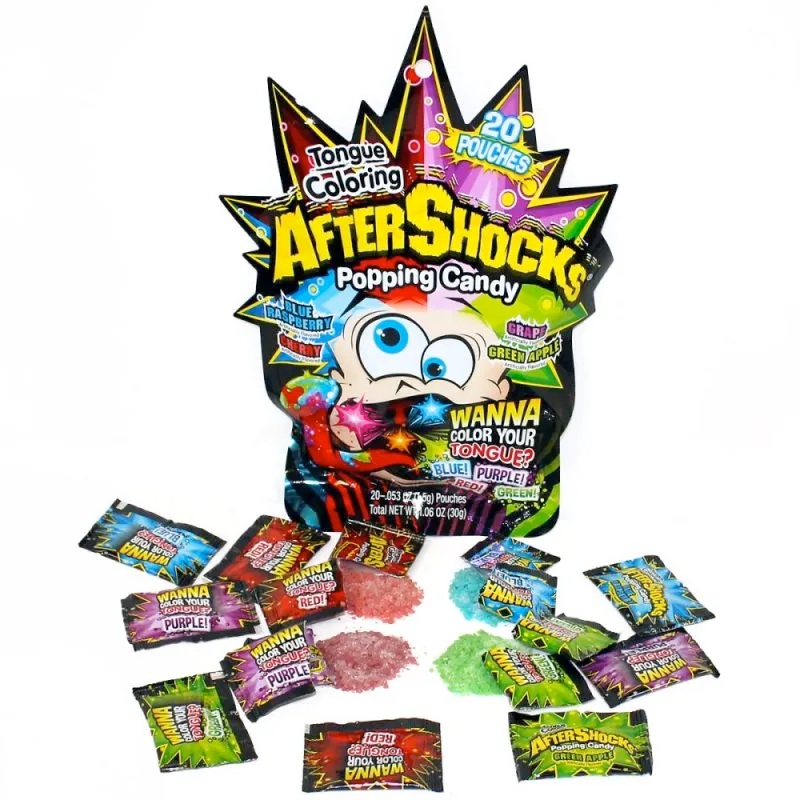 Aftershocks Tongue Colors Popping Candy