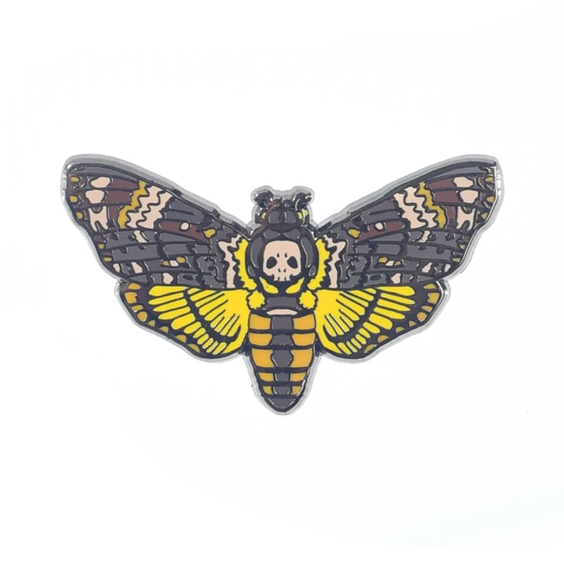 Death’s Head Hawkmoth Enamel Pin