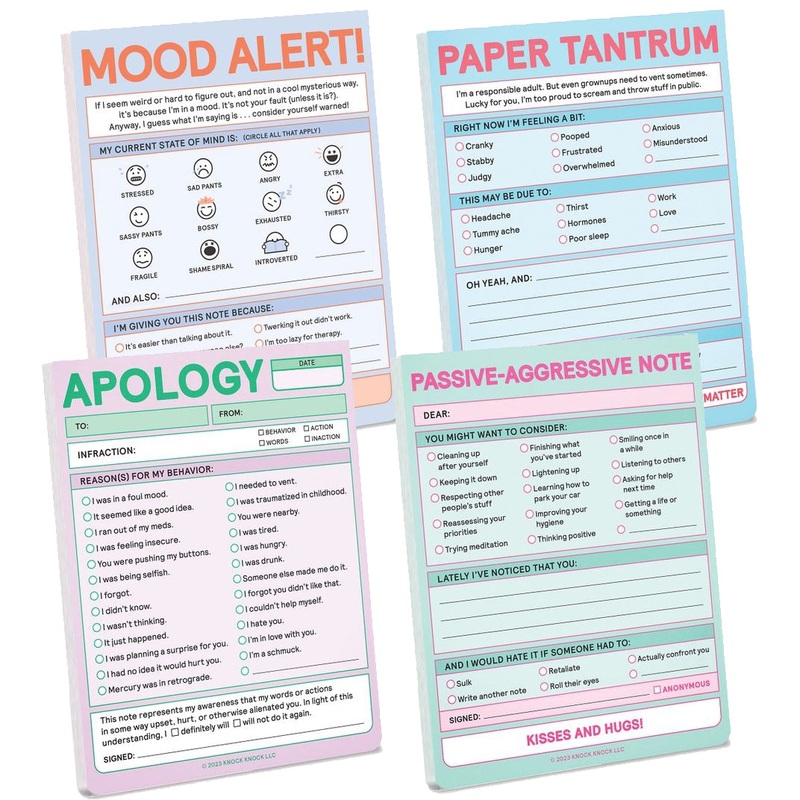 Hilarious Nifty Note Pad (pastel)