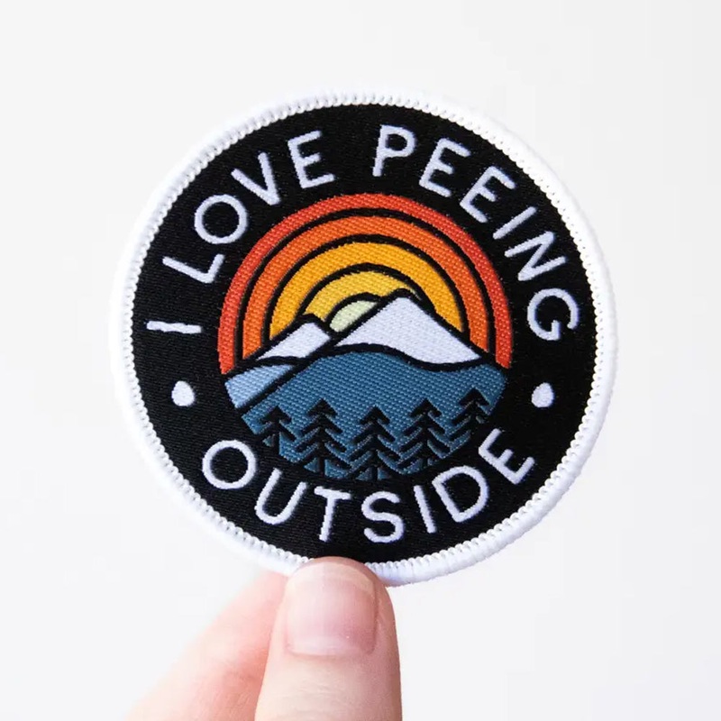 I Love Peeing Outside Embroidered Patch