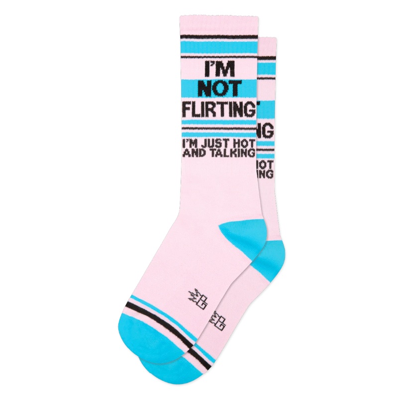 I’ m Not Flirting (I’m Just Hot and Talking) Gym Crew Socks