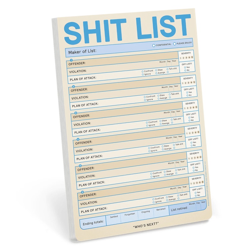 Sh*t List Pad Pastel Version