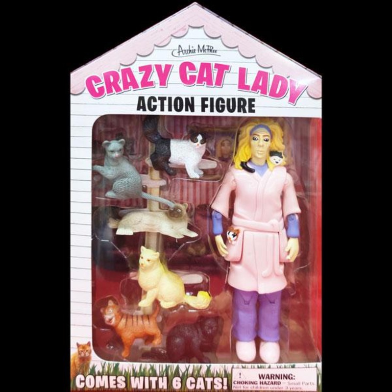 Crazy Cat Lady Action Figure