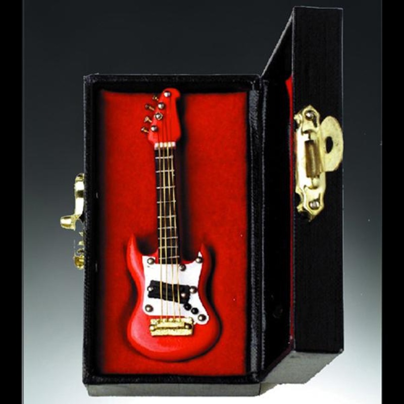 Red Electric Guitar w/ Case 3 (Mini)