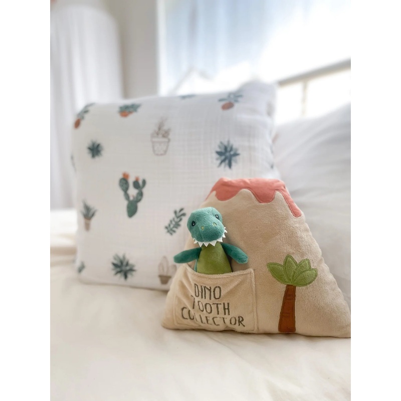 Dino Island Tooth Fairy Pillow Set