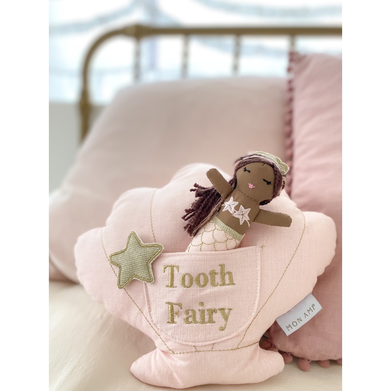 Macie Mermaid Tooth Fairy Pillow and Doll Set