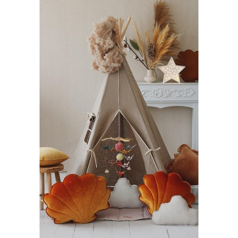 Natural Linen Teepee Tent