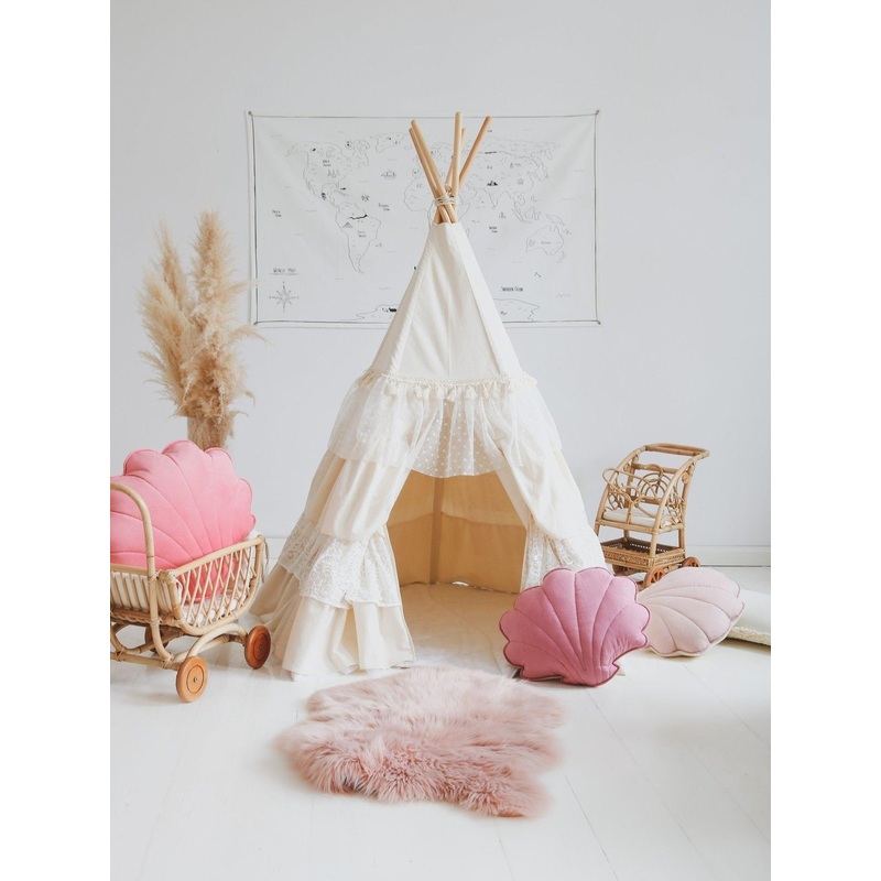 Shabby Chic Teepee Tent with Frills
