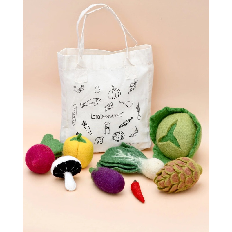 Felt Food Groups Play Food, Vegetables