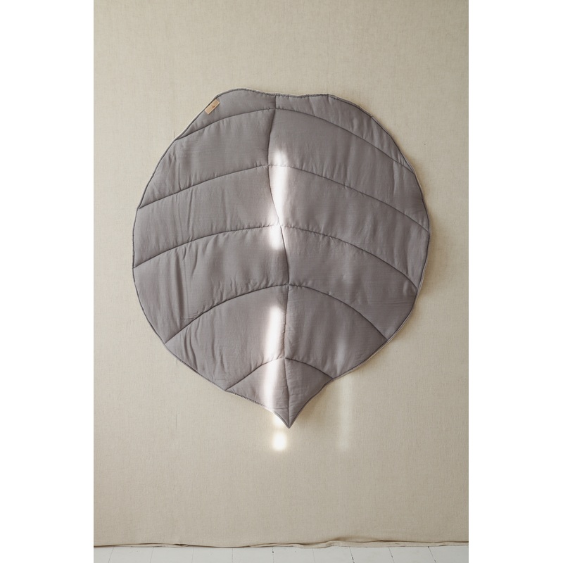 Linen Grey Leaf Mat