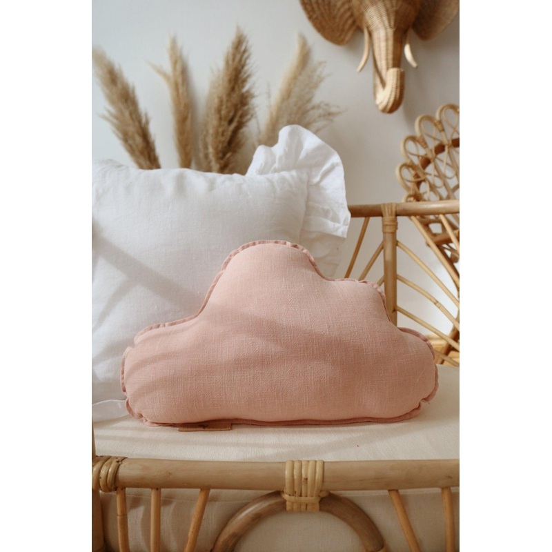 Linen Light Pink Cloud Pillow