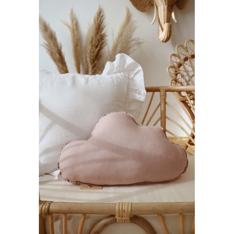 Linen Powder Pink Cloud Pillow