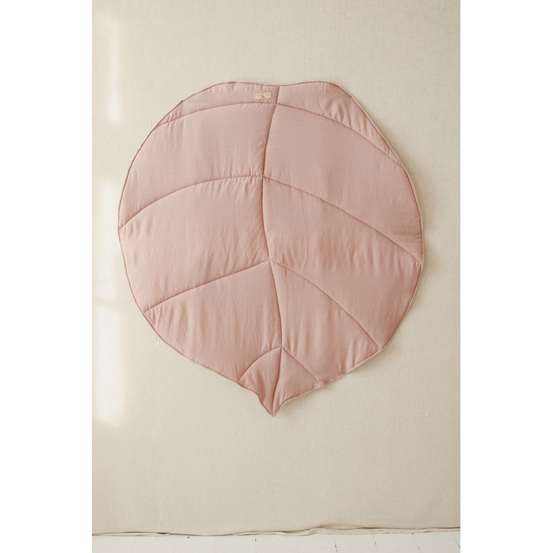 Linen Powder Pink Leaf Mat