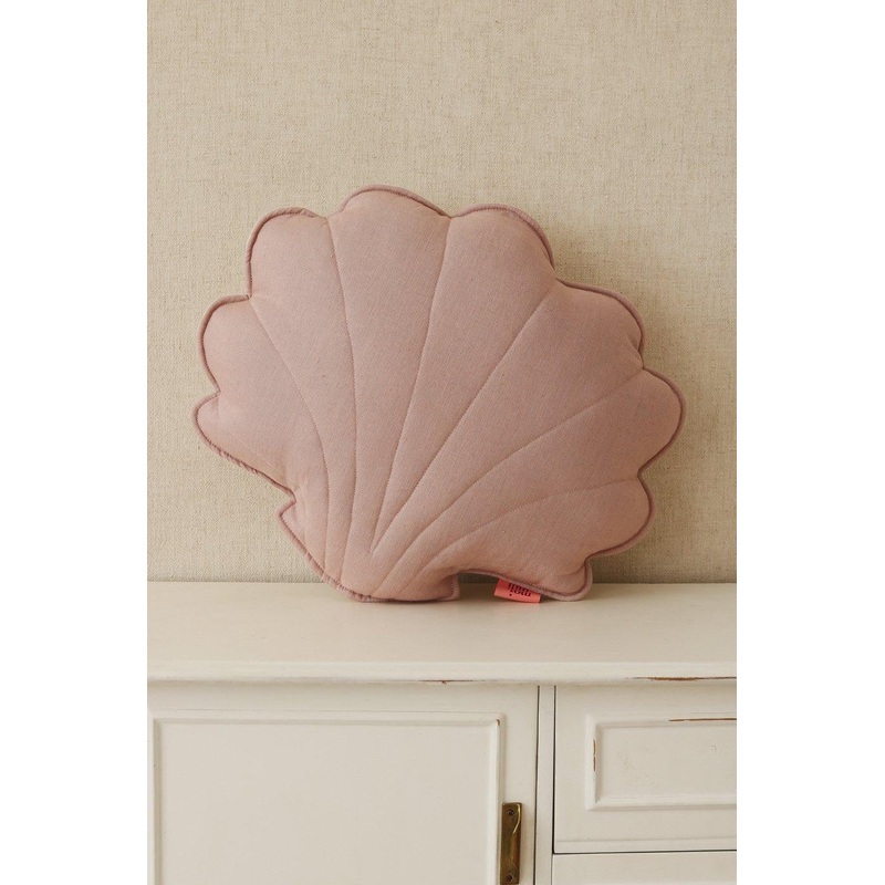 Linen Powder Pink Shell Pillow
