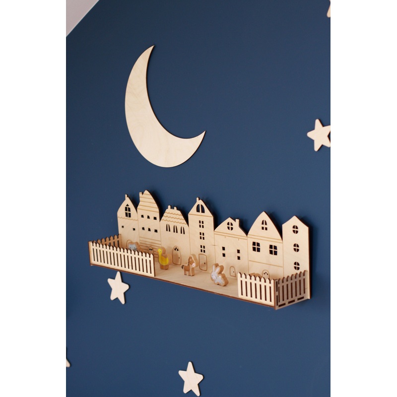 Village Shelf – Wooden Desk Organizer