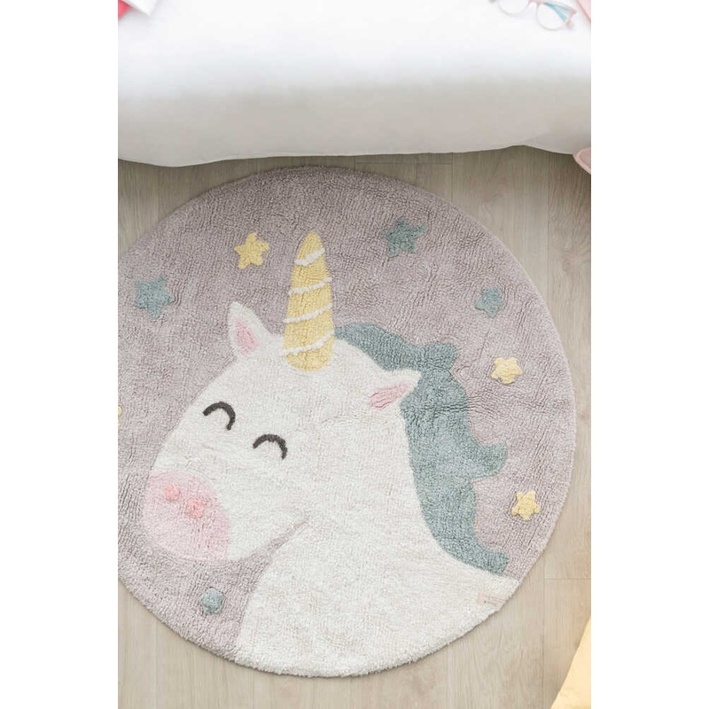 Washable Round Rug Believe in Yourself