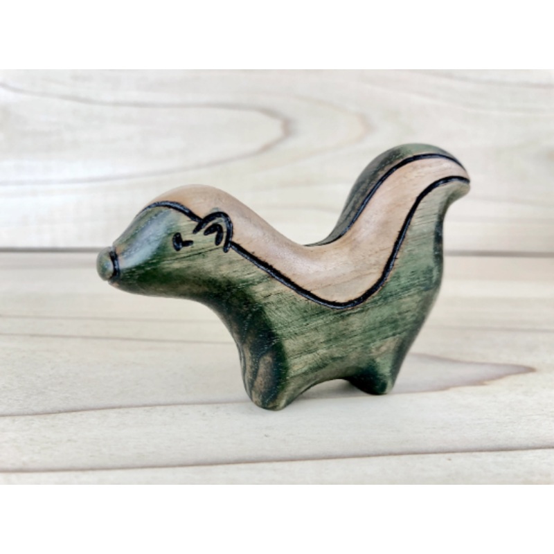 Wooden Skunk Toy