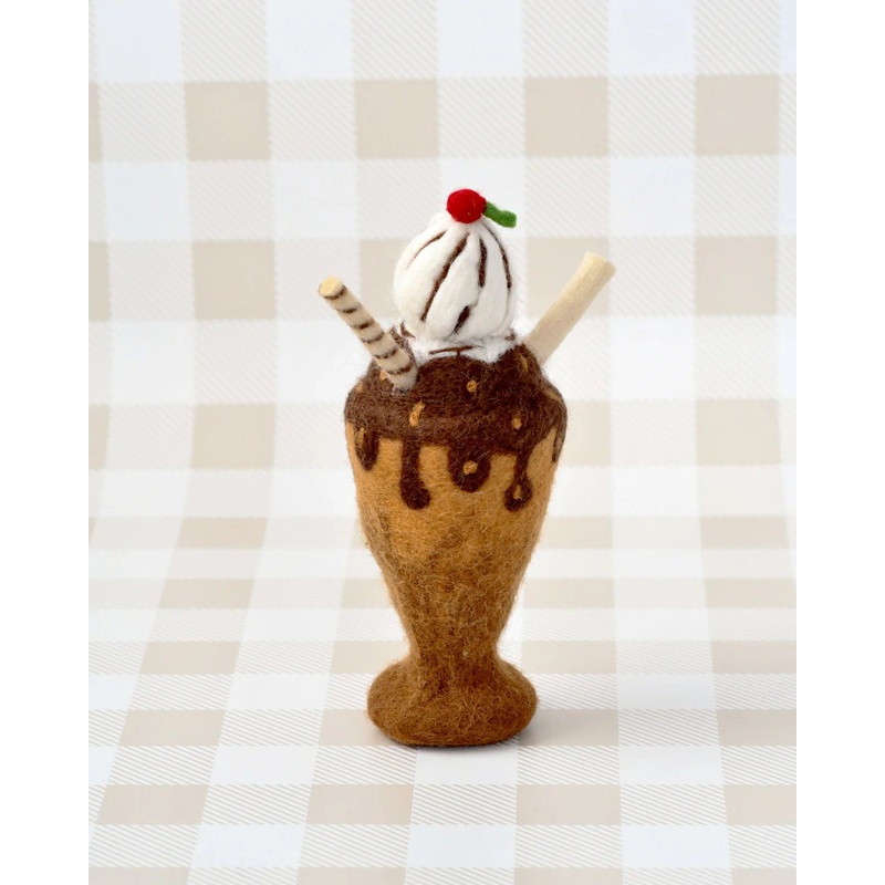 Felt Chocolate Milk Shake Play Food