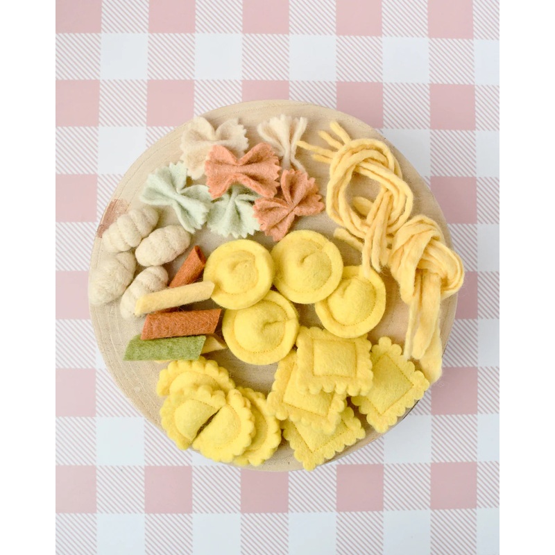 Felt Pasta Play Food Set