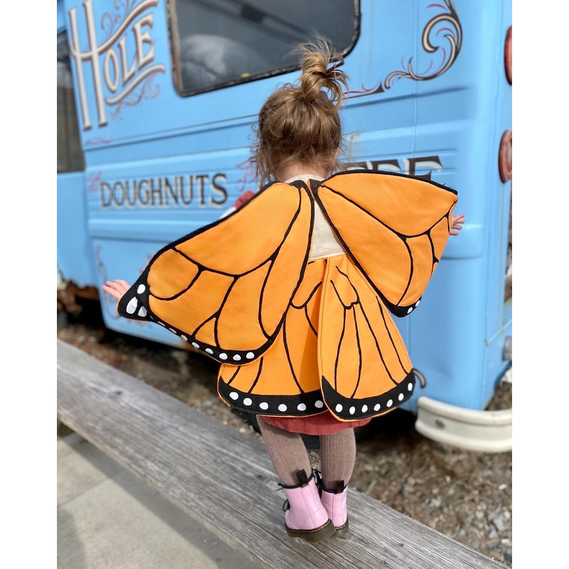 Jack Be Nimble Orange Monarch Butterfly Costume Wings