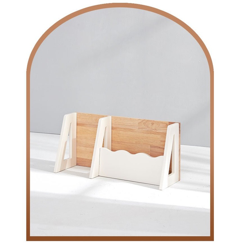 Calla D Desk Bookshelf – Compact Hardwood Organizer for Clutter
