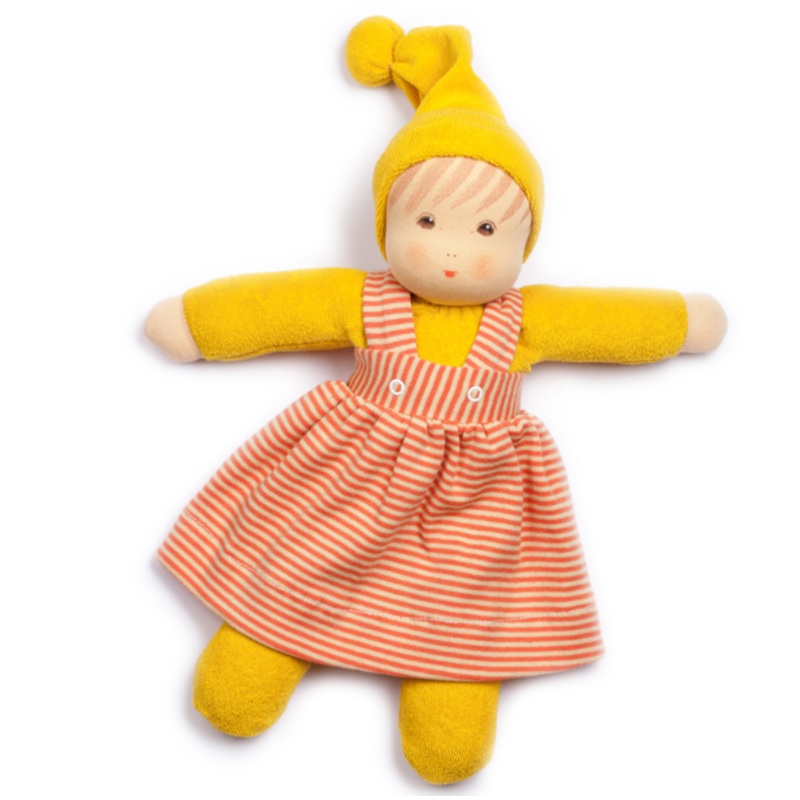 Nanchen Natur Waldorf Girl Doll, Yellow
