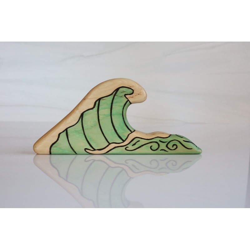 Wooden Tropical Ocean Wave Playscape Toy