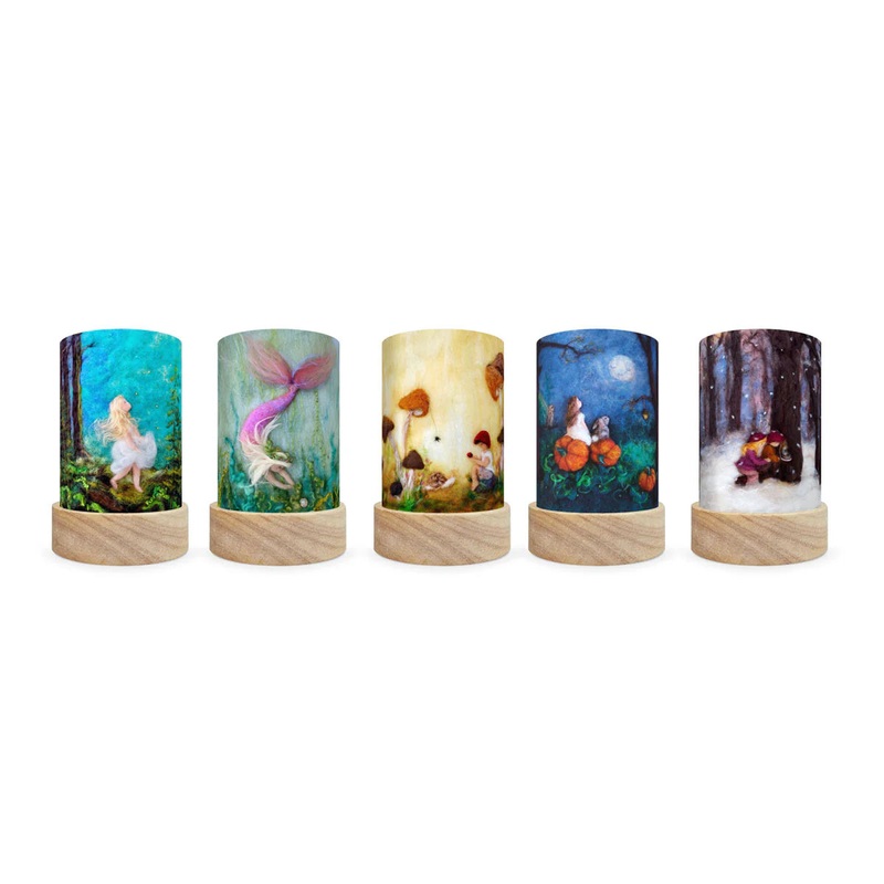Toverlux Lantern Shades, Het Wol Feetje Shade Set 4, Seasons, Set of 5