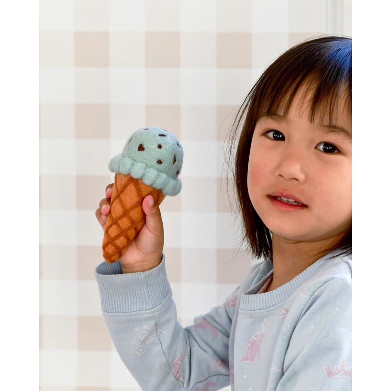 Felt Mint Chocolate Chip Ice Cream