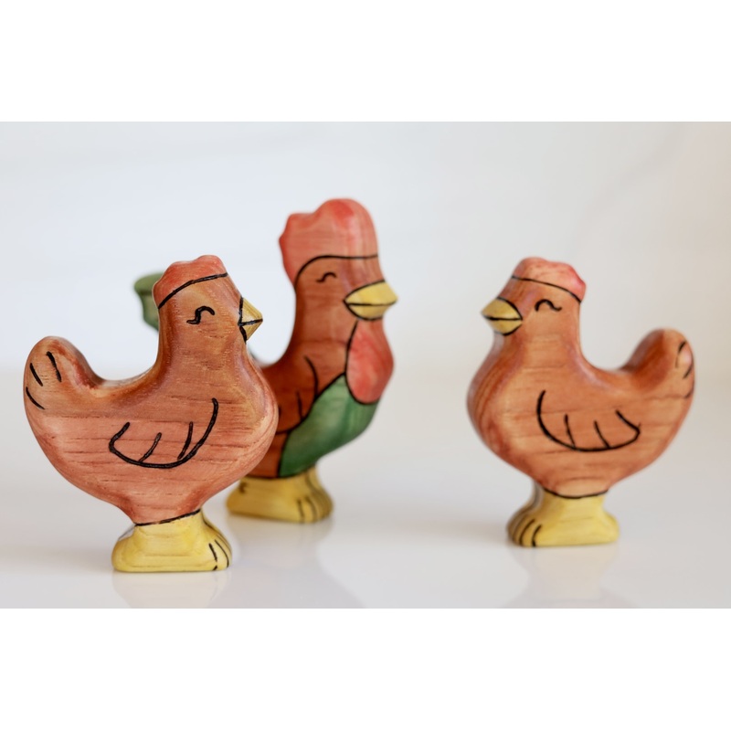 Wooden Chicken Toy – Rooster Or Hen