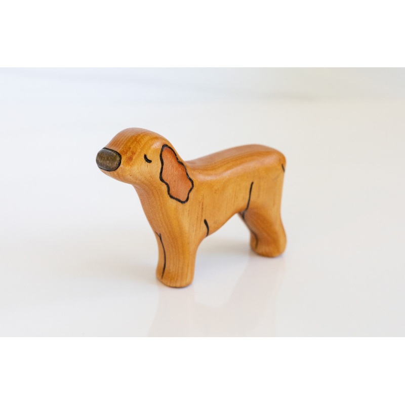 Wooden Cocker Spaniel Toy Dog