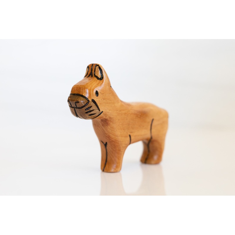 Wooden Frenchie French Bulldog Toy Dog