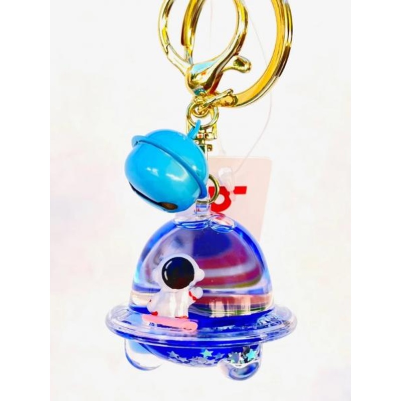 FLOATING ASTRONAUT CHARM KEYCHAIN