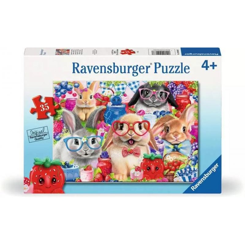 PUZZLE: BUNNIES AND BERRIES 35 PIECES