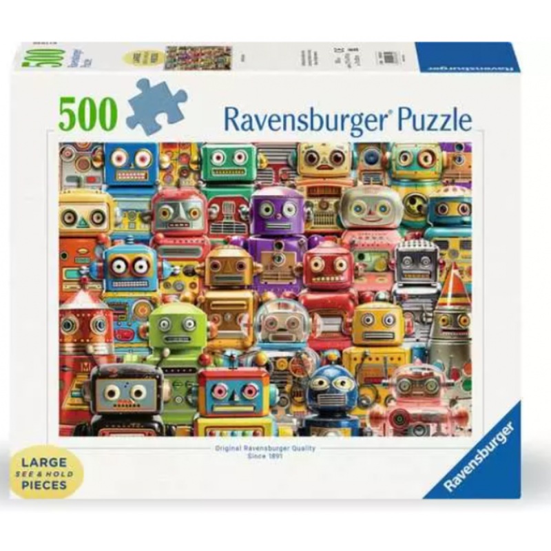 PUZZLE: RETRO ROBOTS 500 PIECES