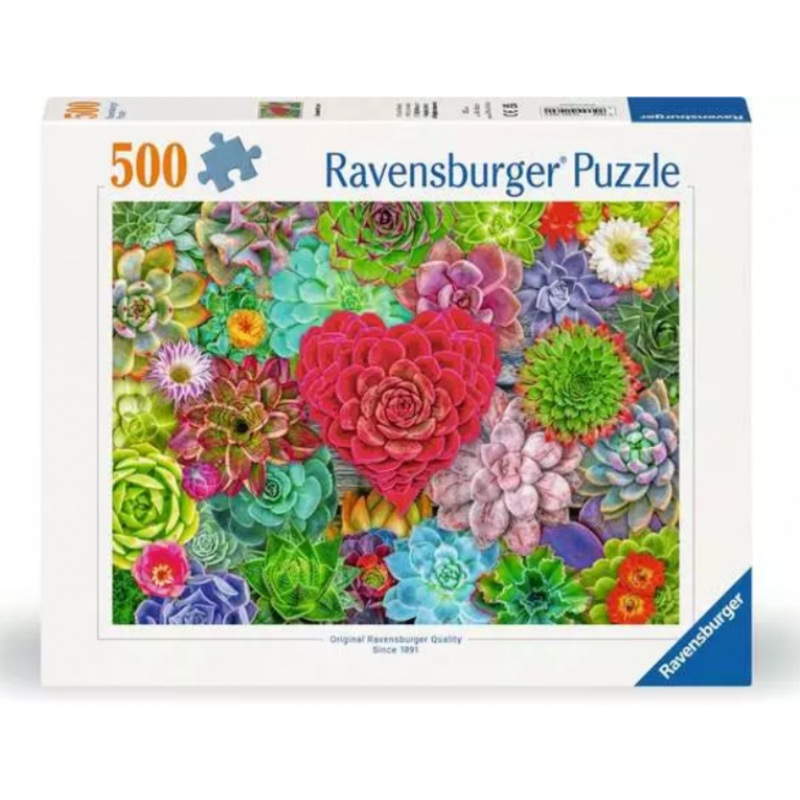 PUZZLE: SUCCULENT LOVE 500 PIECES